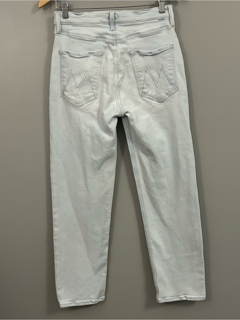 MOTHER The Pixie Tomcat Ankle High-Rise Straight Jeans in Pina Colada Paradise - Picture 6 of 14
